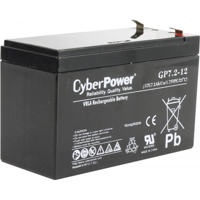 Аккумулятор CyberPower DJW12-7.2(L) (12V, 7.2Ah) для UPS