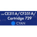 Картридж NV-Print CE311A/CF351A/Cartridge 729 Cyan для HP M175/M176/M177/CP1025/LBP7010C/LBP7018C