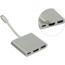 Кабель-адаптер USB-C - HDMI (F) + USB3.0+USB-C port