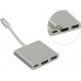Кабель-адаптер USB-C - HDMI (F) + USB3.0+USB-C port