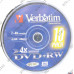 DVD+RW Disc Verbatim  4.7Gb 4x уп. 10 шт на шпинделе 43488