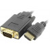 VCOM CG596-1.8м Кабель-адаптер HDMI-- VGA (15M) 1.8м