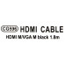 VCOM CG596-1.8м Кабель-адаптер HDMI-- VGA (15M) 1.8м