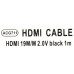 AOpen ACG711-1м Кабель HDMI to HDMI (19M -19M) 1м ver2.0