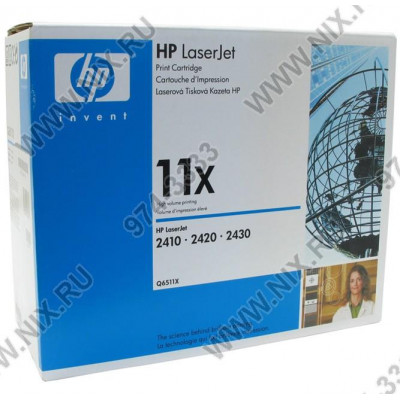 Картридж HP Q6511X (№11X) BLACK для HP LJ 2400 серии (повышенной ёмкости)