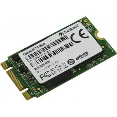 SSD 64 Gb M.2 2242 B&M 6Gb/s Transcend MTS400S TS64GMTS400S MLC