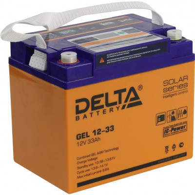 Аккумулятор Delta GEL 12-33 (12V, 33Ah) для UPS