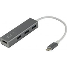 KS-is KS-321 4-Port USB3.0 HUB, подкл. USB-C