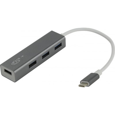 KS-is KS-321 4-Port USB3.0 HUB, подкл. USB-C