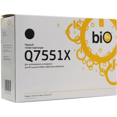 Картридж Bion Q7551X для HP LJ P3005, M3027mfp, M3035mfp