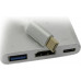 KS-is KS-342 USB-CM to HDMI+USB3.0+USB-C Adapter