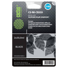 Заправочный набор Cactus CS-RK-CB335 черный 2x30мл для HP DJ D4263/D4363/OJ J5783/J6413