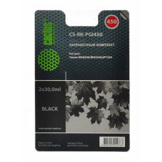 Заправочный комплект Cactus CS-RK-PGI450 Black (2x30мл) для Canon MG 6340/5440, IP7240