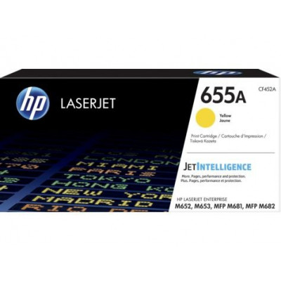 Картридж HP CF452A (№655A) Yellow для HP Color LaserJet M652/653/M681/682