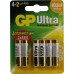 GP Ultra 24AU4/2-CR6 (LR03) Size AAA, 1.5V, щелочной (alkaline) уп.6 шт
