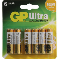 GP Ultra 15AU4/2-2CR6 (LR6) Size AA, 1.5V, щелочной (alkaline) уп. 6шт