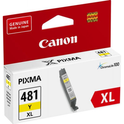 Чернильница Canon CLI-481XLY Yellow для Pixma TR7540/TR8540/TS6140/TS8140/TS9140
