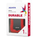 ADATA AHD330-1TU31-CRD Durable HD330 Red USB3.1 Portable 2.5