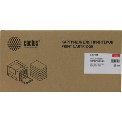 Картридж Cactus CS-CE743AR Magenta для HP LJ Pro CP5220/21/23/27/29