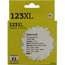 Картридж T2 ic-hF6V18A (№123XL) Color для HP DJ 1110, OJ 3830/2/3/4/5 4650/1/2/4/5/7/8