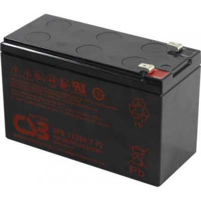 Аккумулятор CSB UPS 12360 7 F2 (12V, 7.5Ah) для UPS
