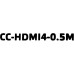 Cablexpert CC-HDMI4-0.5M Кабель HDMI to HDMI (19M -19M) 0.5м ver2.0