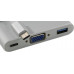 Кабель-адаптер USB-C - VGA(15F) + USB3.0+USB-C port