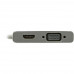 Кабель-адаптер USB-C - HDMI(F)+VGA(15F)+DVI(F)+USB3.0