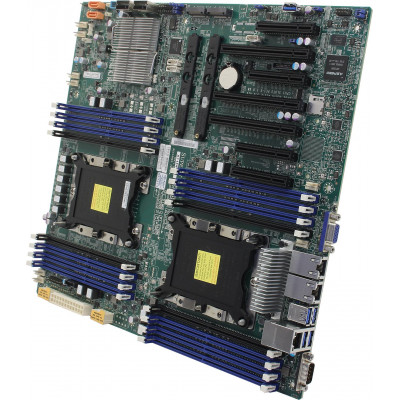 SuperMicro X11DPH-I (RTL) Dual LGA3647 C621 3xPCI-E DSub 2xGbLAN SATA RAID E-ATX 16DDR4