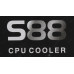 PCCooler S88 Cooler (4пин, 775/1155/AM4-FM2, 20.5дБ, 1200-2000 об/мин, Al+тепл.трубки)