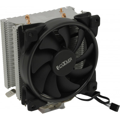 PCCooler GI-X2 Cooler (4пин, 775/1155/AM4-FM2, 26.5дБ, 1000-1800 об/мин, Al+тепл.трубки)