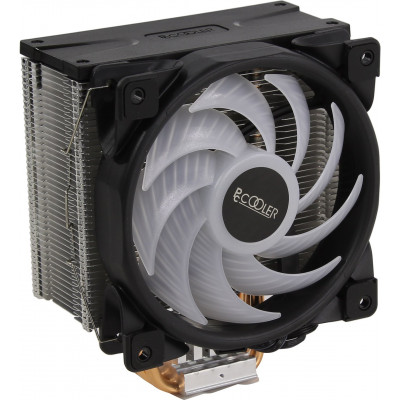 PCCooler GI-D56V HALO RGB Cooler (4пин, 775/1155/1366/AM4-FM2, 29.1дБ, 1000-2000 об/мин, Al+тепл.трубки)