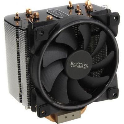 PCCooler GI-H58U CORONA R (4пин, 775/1155/1366/2011/AM4-FM2, 26.5дБ, 1000-1800 об/мин, Al+тепл.трубки)