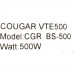 Блок питания Cougar VTE500 500W ATX (24+2x4+2x6/8пин)