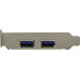 Orient VL-3U2PELP (OEM) PCI-Ex1, USB3.0, 2 port-ext, Low Profile