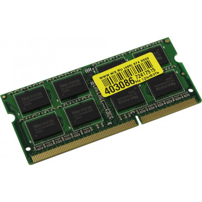 Neo Forza NMSO340C81-1600DA10 DDR3 SODIMM 4Gb PC3-12800 CL11 (for NoteBook)