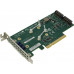 SuperMicro AOC-SLG3-2M2-O PCI-E, 2-port M.2 NVME 2260/2280/22110