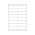 LOMOND 2100205 (A4, 50 листов, 64 части 48.5x16.9мм, 70 г/м2) White, бумага универсальная самоклеящаяся