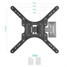 ONKRON M2 Black Универсальное поворотное крепление (VESA 100-400, 26-55