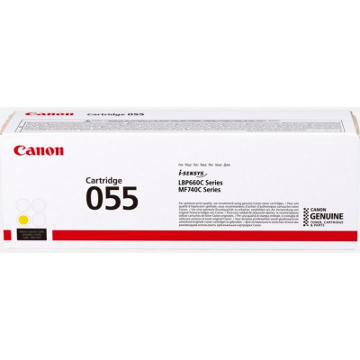 Тонер-картридж Canon 055Y Yellow для LBP660C/MF740C серии