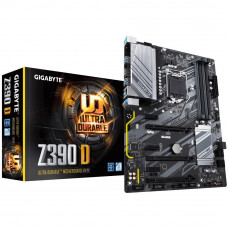 GIGABYTE Z390 D (RTL) LGA1151 Z390 3xPCI-E HDMI GbLAN SATA RAID ATX 4DDR4