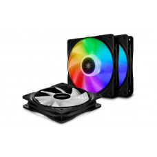 Deepcool DP-FA-RGB-CF120-3 CF120 (4пин, 120x120x25мм 3шт, 27дБ, 500-1500об/мин)