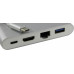 VCOM CU455 Кабель-адаптер USB-C - HDMI (F)+RJ45+USB3.0+USB-C