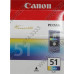 Картридж Canon CL-51 Color для PIXMA IP2200/6210D/6220D, MP150/170/450 (повышенной ёмкости)