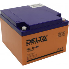 Аккумулятор Delta GEL 12-26 (12V, 26Ah)