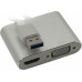 Кабель-адаптер USB3.0 - HDMI(F)+VGA(15F)