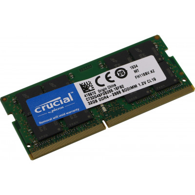 Crucial CT32G4SFD8266 DDR4 SODIMM 32Gb PC4-21300 CL19 (for NoteBook)