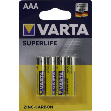 VARTA SUPERLIFE 2003-4, Size"AAA", 1.5V, (Zinc-Carbon) уп. 4 шт