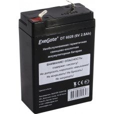 Аккумулятор Exegate DT 6028 (6V, 2.8Ah) для слаботочных систем EX282946RUS