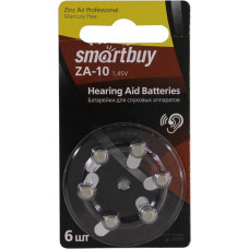 Smartbuy SBZA-A10-6B (Zinc-Air, 1.45V) уп. 6 шт